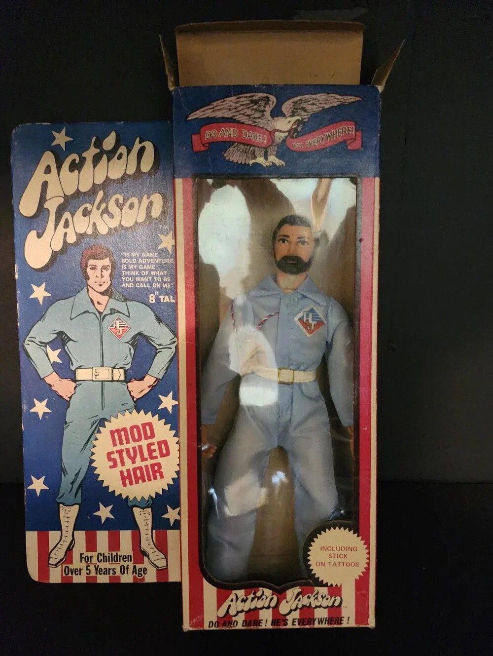 Action Jackson Retro Vinyl Figure in Light Blue Outfit